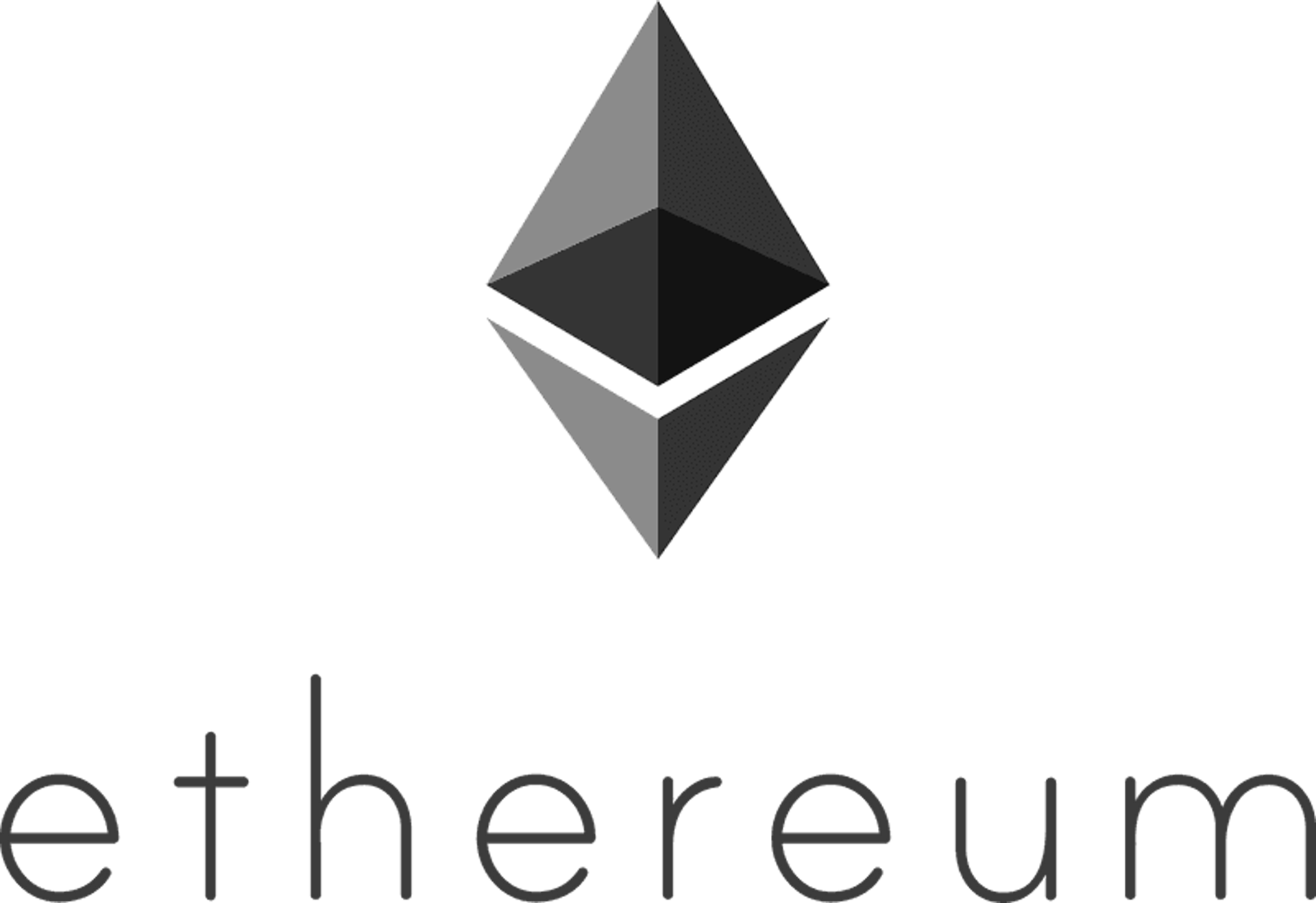 ETH logo portrait (gray)